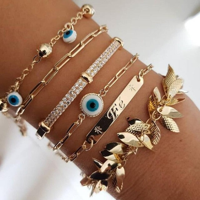 Tocona Bohemian Gold Tassel Bracelet